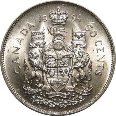 Canadian 1964 50 Cent Value