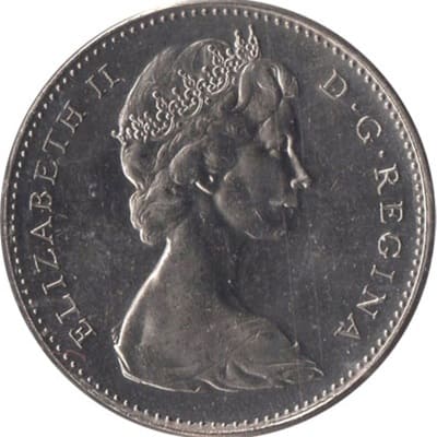 Canadian Canadian 1965 50 Cent Value
