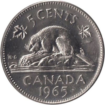 Canadian 1965 50 Cent Value