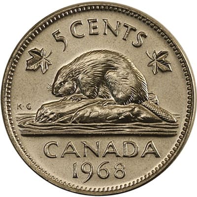 Canadian 1968 50 Cent Value