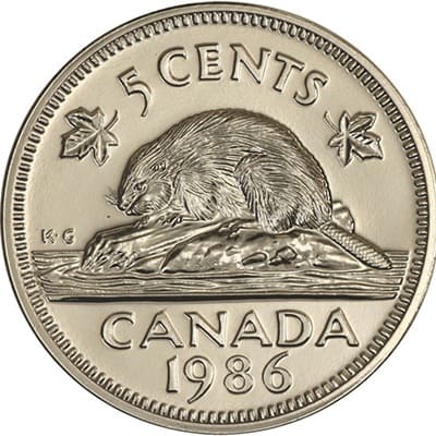 Canadian 1986 50 Cent Value