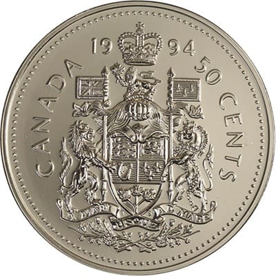 Canadian 1994 50 Cent Value
