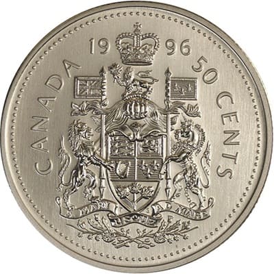 Canadian 1996 50 Cent Value