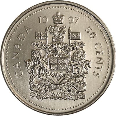 Canadian 1997 50 Cent Value