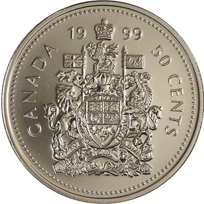 Canadian 1999 50 Cent Value
