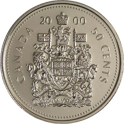 Canadian 2000 50 Cent Value