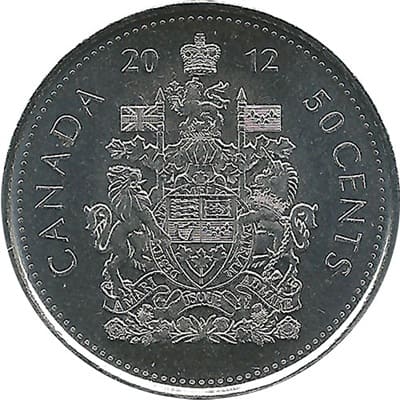 Canadian 2012 50 Cent Value