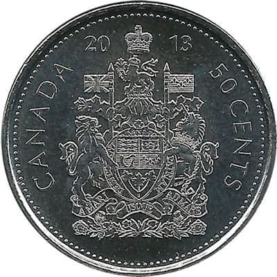 Canadian 2013 50 Cent Value
