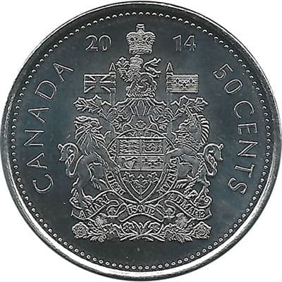 Canadian 2014 50 Cent Value