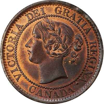 Canadian Canadian 1858 Large Cent Value