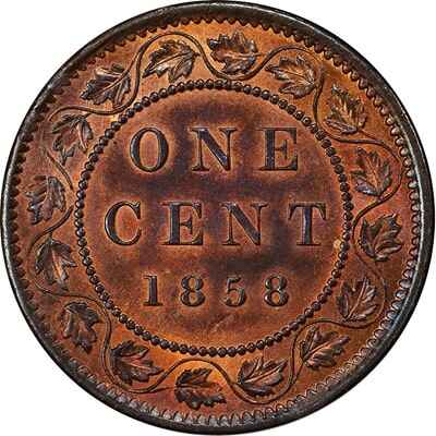 Canadian 1858 Large Cent Value