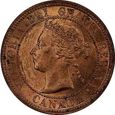 Canadian Canadian 1888 Large Cent Value