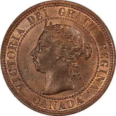 Canadian Canadian 1890 Large Cent Value