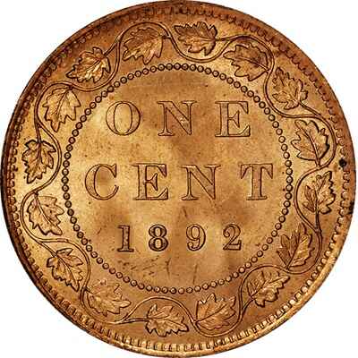 Canadian 1892 Large Cent Value