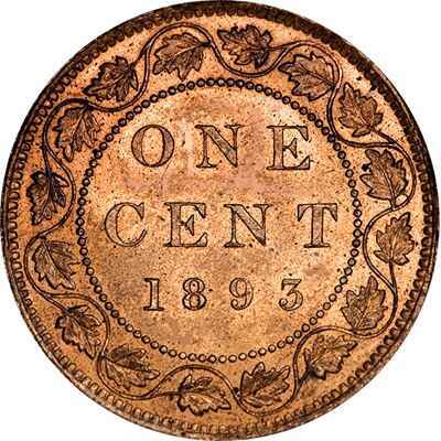 Canadian 1893 Large Cent Value