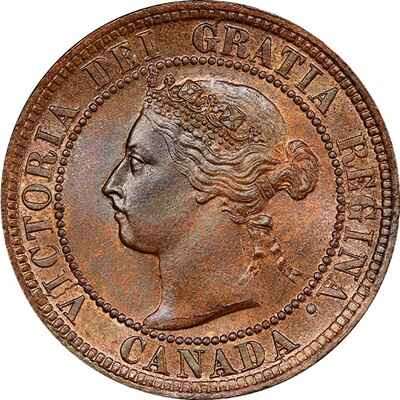 Canadian Canadian 1894 Large Cent Value