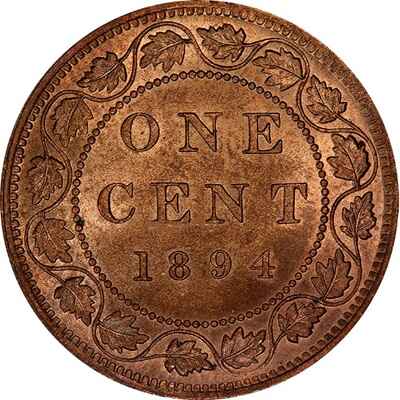Canadian 1894 Large Cent Value