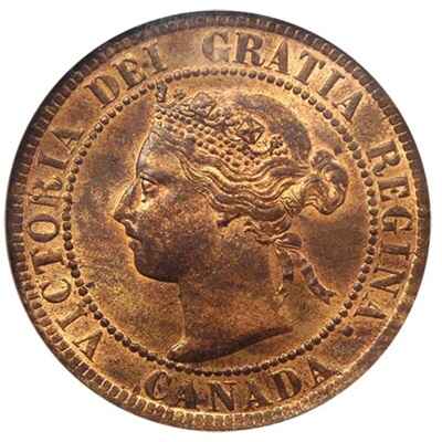 Canadian Canadian 1895 Large Cent Value