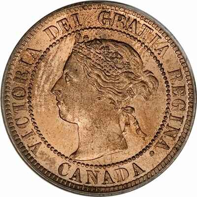 Canadian Canadian 1896 Large Cent Value