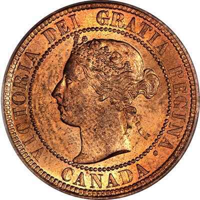 Canadian Canadian 1900 Large Cent Value