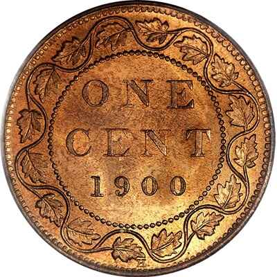Canadian 1900 Large Cent Value