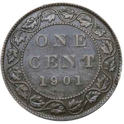 Canadian 1901 Large Cent Value