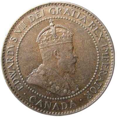Canadian Canadian 1902 Large Cent Value