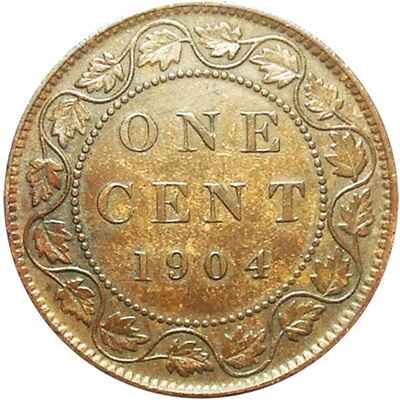 Canadian 1904 Large Cent Value