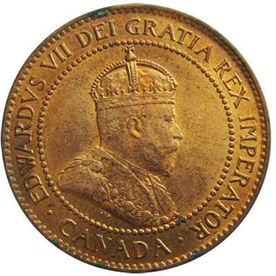 Canadian Canadian 1905 Large Cent Value