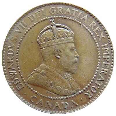 Canadian Canadian 1906 Large Cent Value