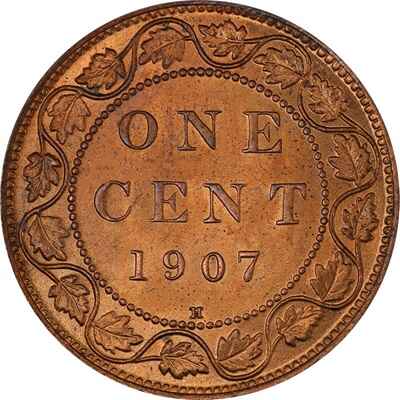 Canadian 1907 Large Cent Value