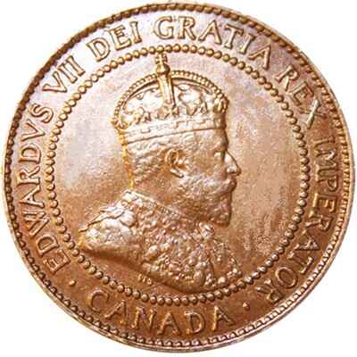 Canadian Canadian 1910 Large Cent Value
