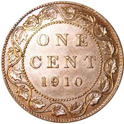 Canadian 1910 Large Cent Value