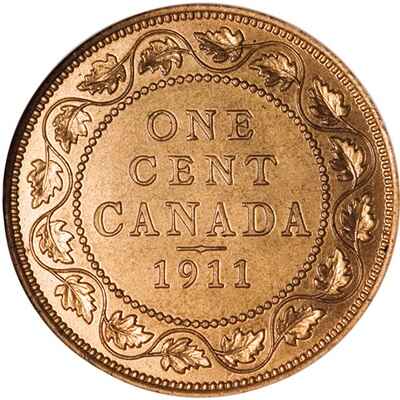 Canadian 1911 Large Cent Value