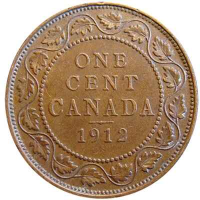 Canadian 1912 Large Cent Value