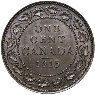 Canadian 1915 Large Cent Value