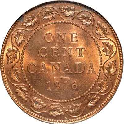 Canadian 1916 Large Cent Value