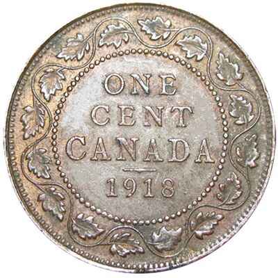 Canadian 1918 Large Cent Value