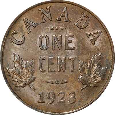 Canadian 1923 Small Cent Value