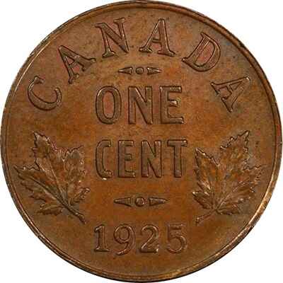Canadian 1925 Small Cent Value
