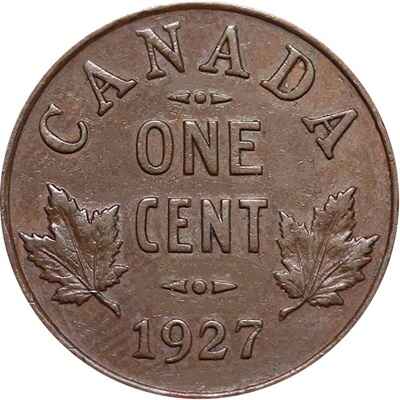 Canadian 1927 Small Cent Value