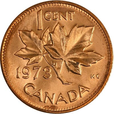 Canadian 1973 One Cent Value