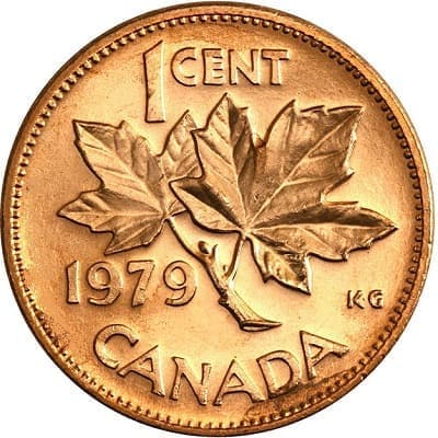 Canadian 1979 One Cent Value