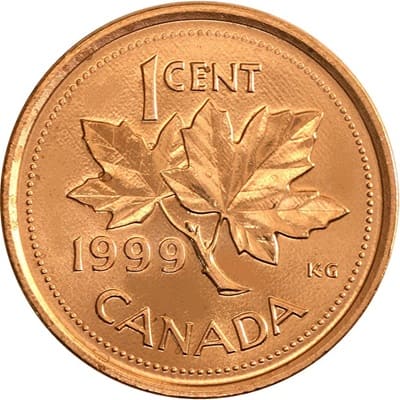 Canadian 1999 One Cent Value