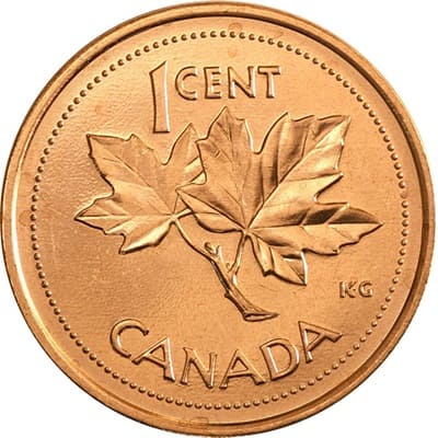 Canadian 2002 One Cent Value