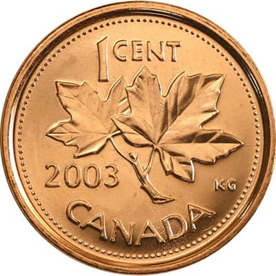 Canadian 2003 One Cent Value