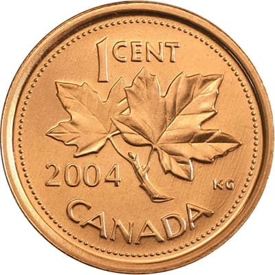 Canadian 2004 One Cent Value