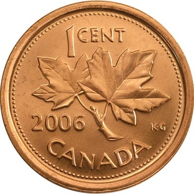 Canadian 2006 One Cent Value