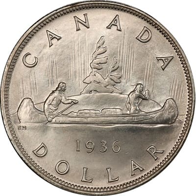 Canadian 1936 One Dollar Value