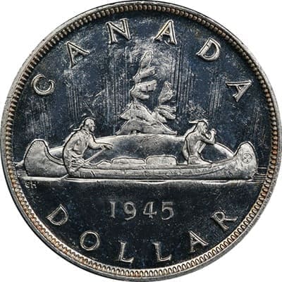 Canadian 1945 One Dollar Value